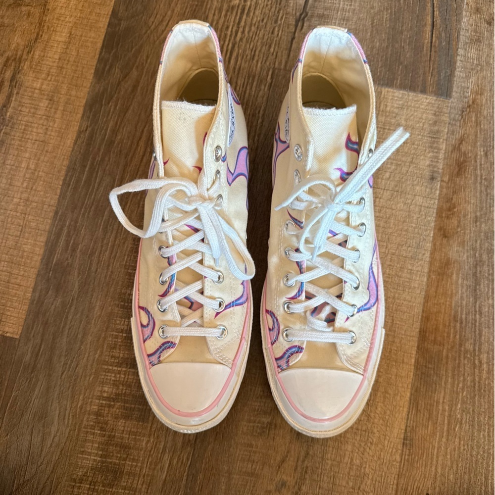 Converse x Golfwang Chuck 70 Hi "Pink Flames" sneakers - Picture 4 of 10